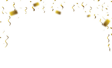 Happy birthday vector transparent background. colorful happy birthday border frame with confetti