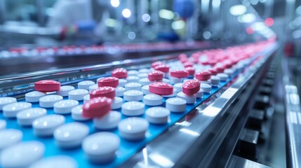 Fototapeta premium Pharmaceutical packaging, sterile environment, tamper-evident seals, quality control