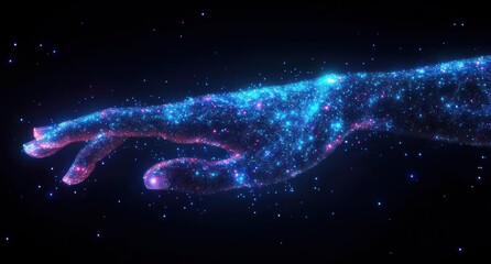 Obraz premium Cosmic Hand Reaching Out