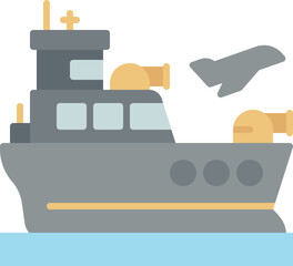 Navy warship icon © kmgdesignid