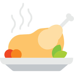 Grill Chicken Illustration
