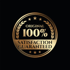 Premium Quality stamp, badge or logo. Satisfaction Guaranteed badge, trust badge design, guarantee badge.