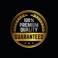 Premium Quality stamp, badge or logo. Satisfaction Guaranteed badge, trust badge design, guarantee badge.