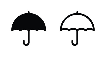 umbrella icon vector. umbrella sign icon for web site