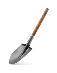 One camping shovel isolated on white. Hand tool