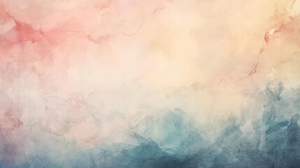 A serene abstract background showcasing soft hues of pink, blue, and cream in a dreamy watercolor style.