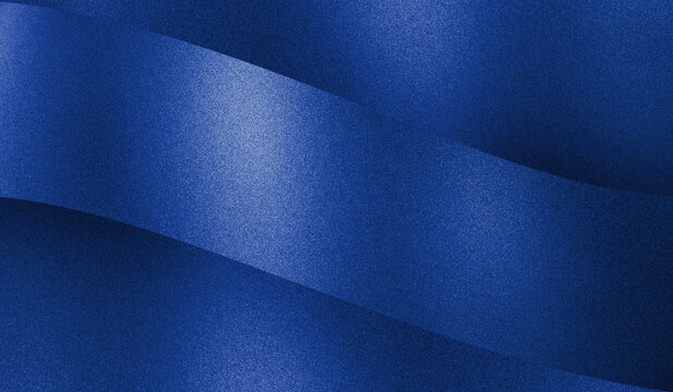 grainy deep blue metallic texture abstract geometric parallel curves background banner with blank space
