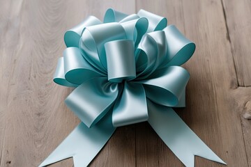 Lush Powder Blue Bow for Celebrations and Weddings