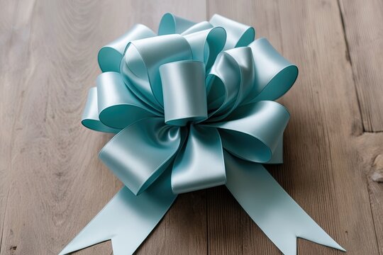 Lush Powder Blue Bow for Celebrations and Weddings