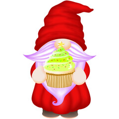 christmas gnome red