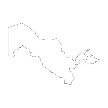 recommend clip art: Uzbekistan country map icon