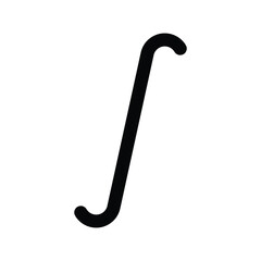 mathematics integral symbol icon