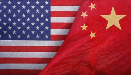 U.S. and China Flag Representation in International Relations