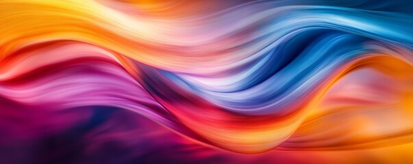 Fototapeta premium Abstract colorful swirl pattern, vibrant and