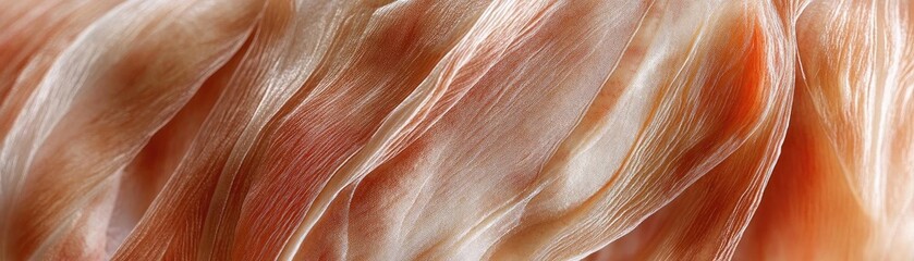 Obraz premium Abstract close-up image showcasing soft, flowing textures in warm colors, perfect for background or artistic projects.