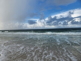 stormy sea and sky