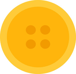 Sewing button yellow
