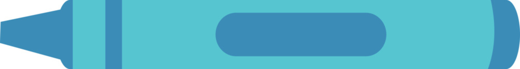 Obraz premium Painting tool blue crayon