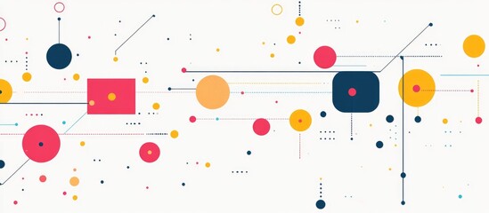 Abstract Background Illustrating Network Connectivity Technology