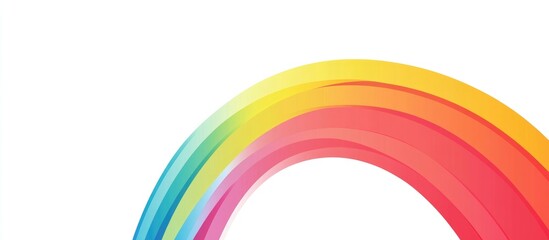 Obraz premium Round Frame With Rainbow Colors Isolated On White Background