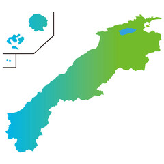 島根県　地図　アイコン　観光　素材