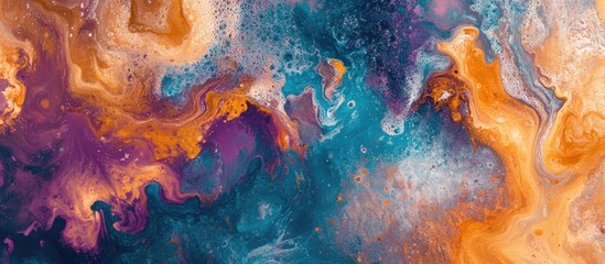 Abstract acrylic background featuring a marble style Textured paint strokes on paper create a unique wallpaper suitable for web and game design Grunge mud art captured in a macro image of canvas S