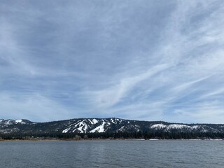 clouds over the lake