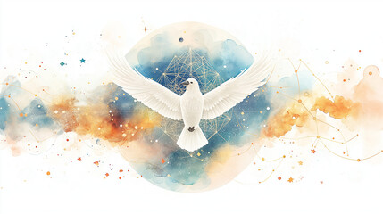 sirius star, sacred geometry, white raven, third eye, wings, cosmos, galaxy, water, stars, constellations, metatron cube, magic, magical, multidimensional, timeline,