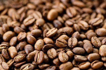 Aromatic flavorful Roasted Specialty Coffee Beans Background