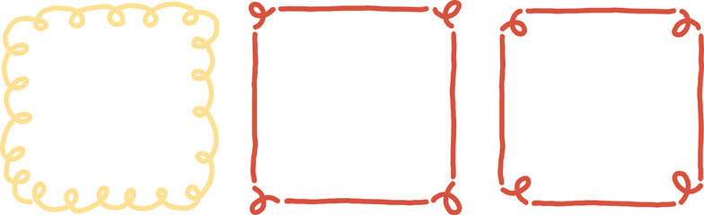 손그림 프레임 장식