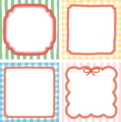 크레파스 질감의 카드뉴스 프레임 메모지 컬렉션