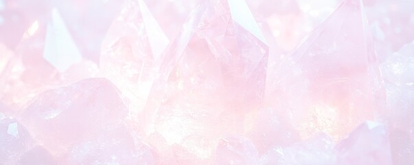 Fototapeta premium ピンクと白の水晶の背景