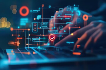 A support team using Agile methodologies to resolve customer issues, with realtime dashboards tracking ticket status and customer satisfaction metrics