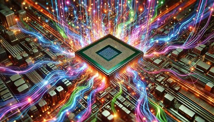 Obraz premium computer circuit board