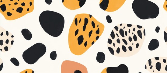 Fototapeta premium Seamless Animal Print Pattern In Bohemian Style Illustration