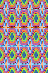 Abstract paper wrapping, textiles on line wave curve on shape seamless geometric pattern background. Ideal for wallpaper, print, advertising ,web title etc., 