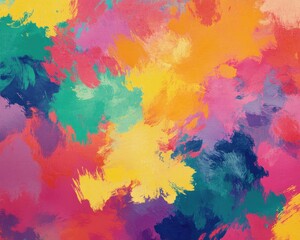 Fototapeta premium Vibrant Abstract Background Featuring Chaotic Spots in an Impressionist Style Ideal for Wallpaper Web Design Textiles Packaging and Tablecloths