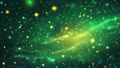 Light green 2D cartoon template featuring space stars An abstract illustration with colorful cosmic sparkles ideal for futuristic advertisements and booklets