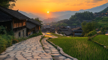 village in the mountains