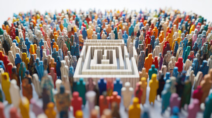 Obraz premium People Maze.