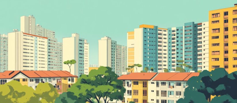 HDB flats represent an economical option for public housing featuring thoughtful designs essential amenities and varying sizes in multiple residential areas