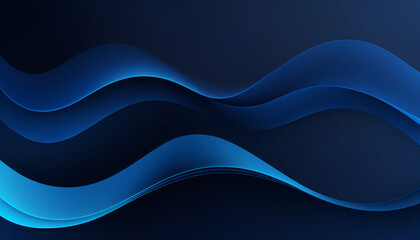 dark blue  gradient wave abstract copy space background. Generated by AI