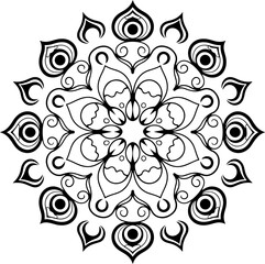 Mandala background in linear eps file.