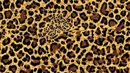 Seamless pattern featuring a leopard print design