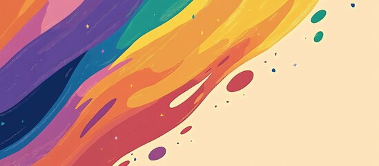 Fototapeta premium Colors Of Pride Background With Copy Space For Celebration