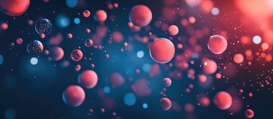Beautiful Futuristic Background With A Gathering Of Particles