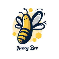 honey bee logo design