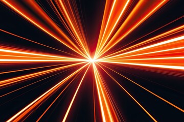 Obraz premium Dynamic Orange Beam Effect with Glowing Light Stripes and Vibrant Movement