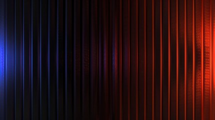 A visually striking image featuring contrasting vertical lines in blue and red hues, creating a dynamic abstract effect.