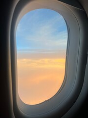 Sunset from Plane Window